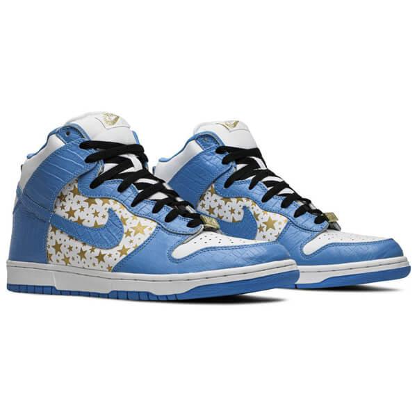 Supreme x ナイキ  コピー  SB Dunk High Pro SB Blue Stars2003201120AA1